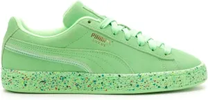 PUMA Kids Boys Suede Mono Triplex Neon Lace Up Sneakers Shoes Casual - Green - Size 7 M