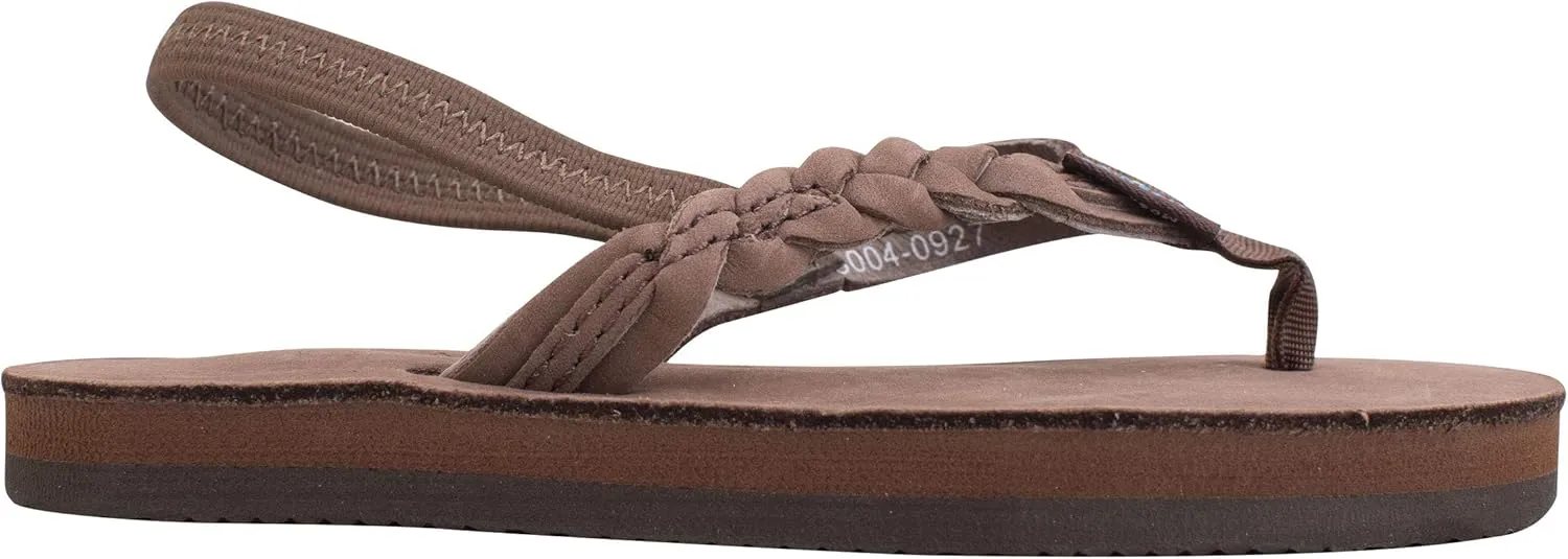 Rainbow Sandals Kid's Single Layer Premier Leather Flirty Braidy