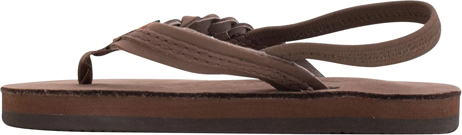 Rainbow Sandals Kid's Single Layer Premier Leather Flirty Braidy