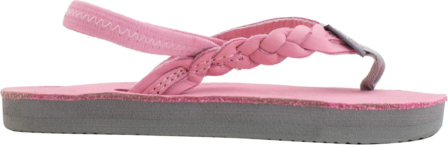 Rainbow Sandals Kid's Single Layer Premier Leather Flirty Braidy