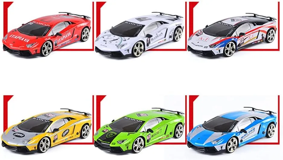 RC 2.4G Die-cast Racing Car 2.4G Alloy Drift Remote Control Car 4WD Mechanical Car Super Fast Charging Two Kinds of Tires Can Be Changed at Will, Boy Toy Car, Children’s Gift