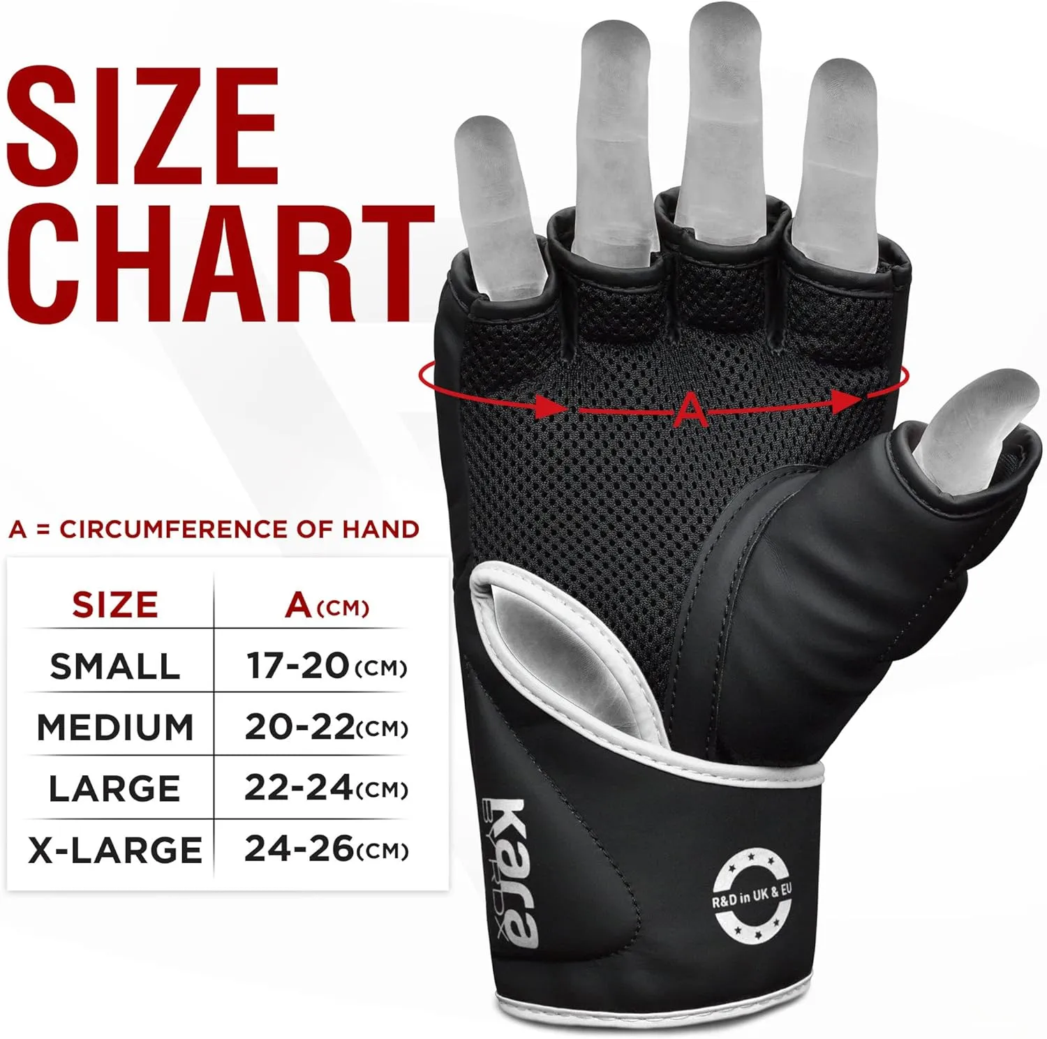 RDX MMA Gloves Grappling Sparring, Pre-Curved Mixed Martial Arts Mitts Men Women Boxing Gloves, Maya Hide Leather Kara Cage Fighting Workout, Combat Sports Training, Muay Thai, Punching Bag Kickboxing