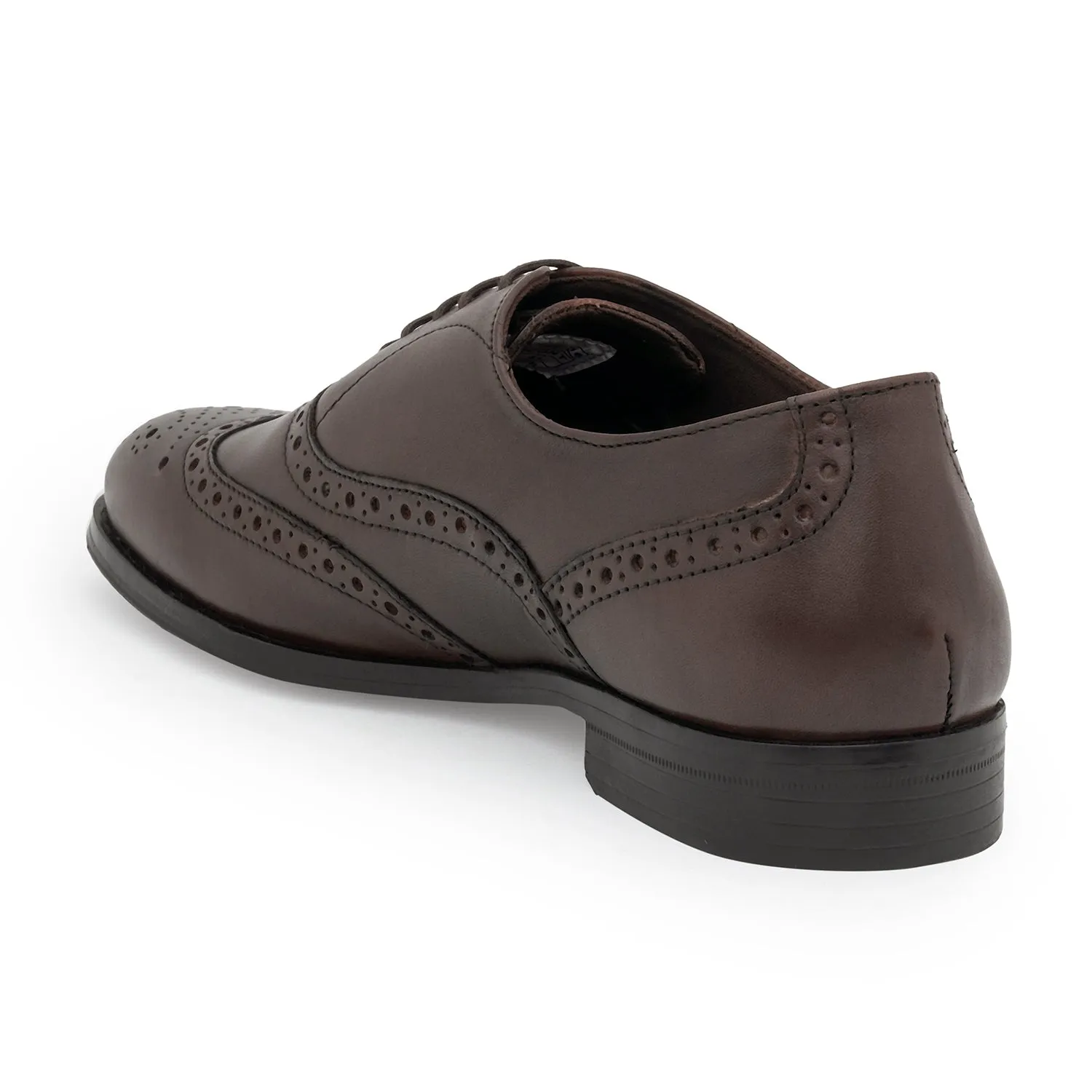 Red Tape Formal Oxford Shoes for Men |Refined Round-Toe Shaped Real Leather Shoes with Low-cut Pattern