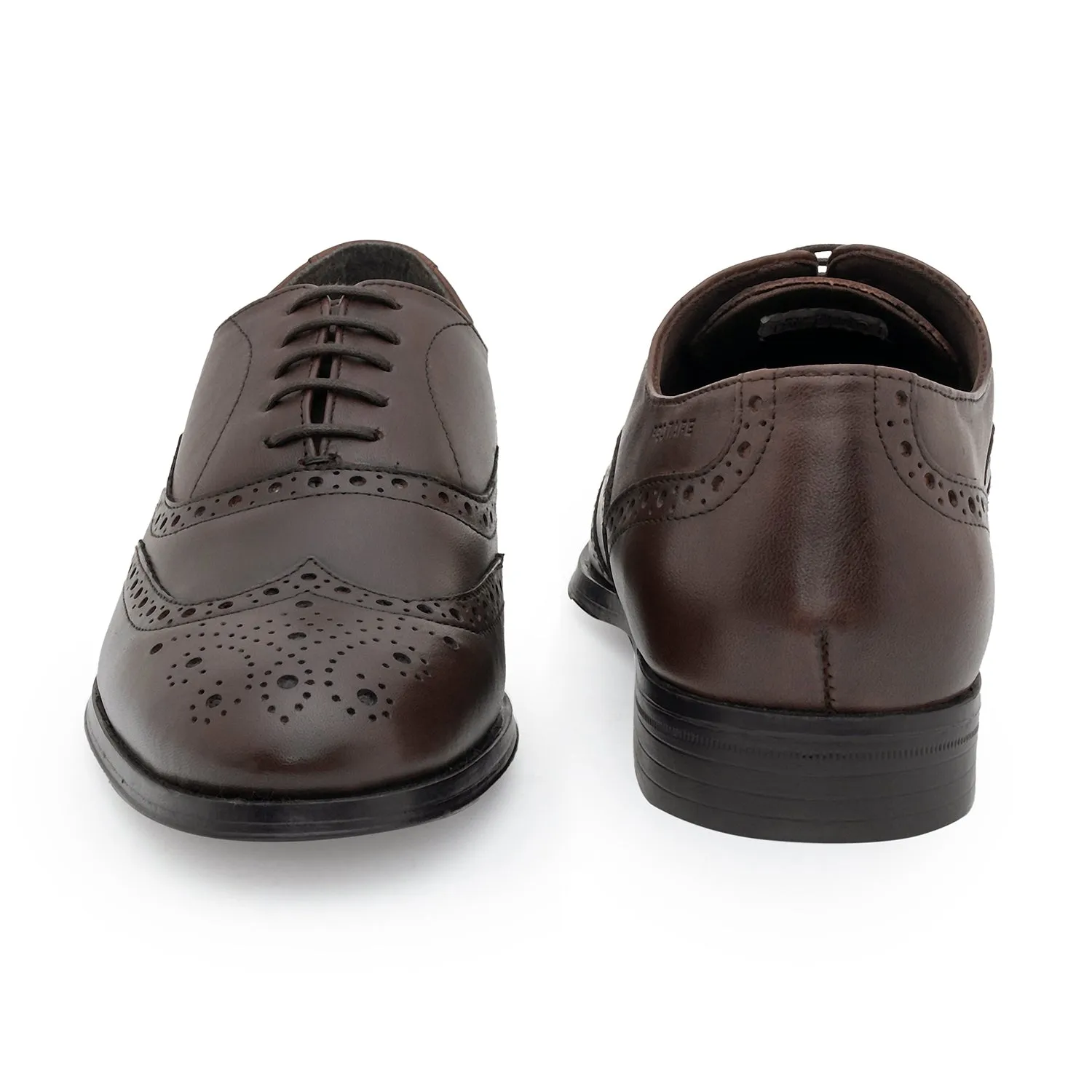 Red Tape Formal Oxford Shoes for Men |Refined Round-Toe Shaped Real Leather Shoes with Low-cut Pattern