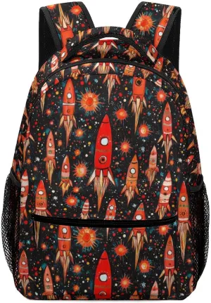 Redspace Rocket Backpack Lightweight Travel Laptop Backpack Computer Bag with 1 Front Pocket