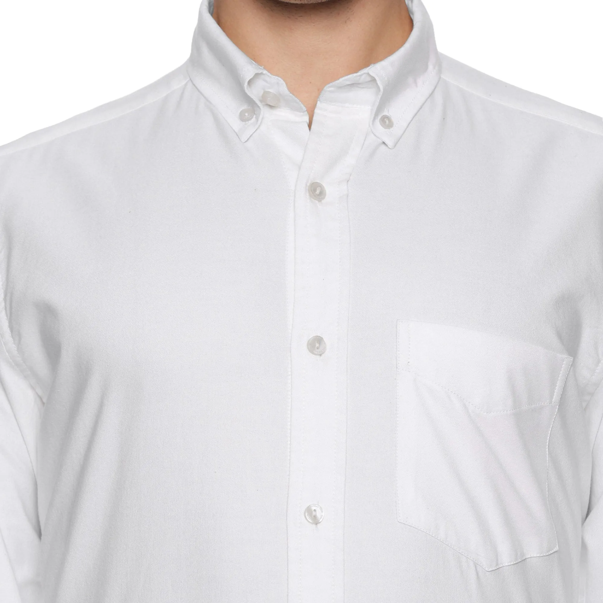 Regal Full Sleeves Oxford White Shirt
