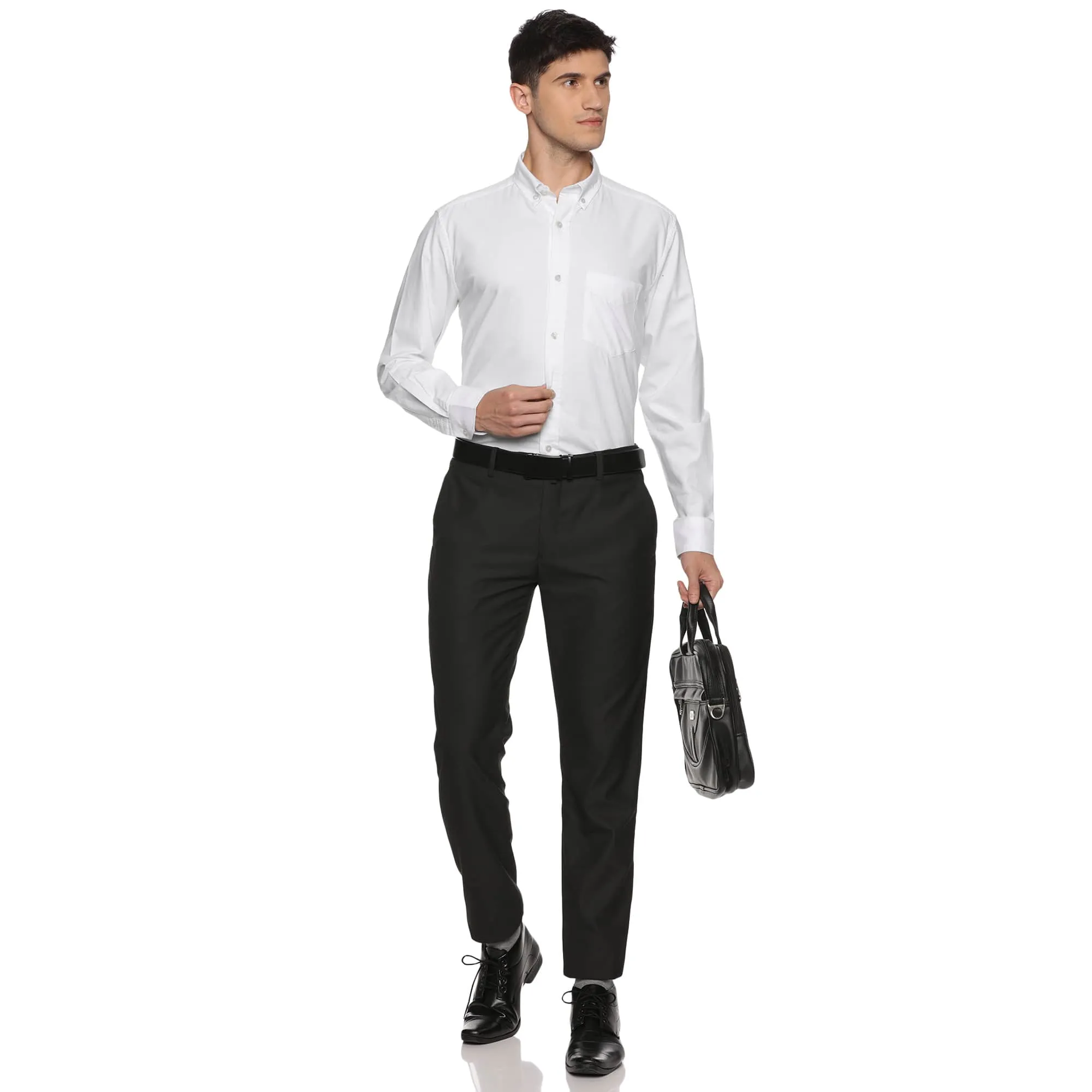 Regal Full Sleeves Oxford White Shirt