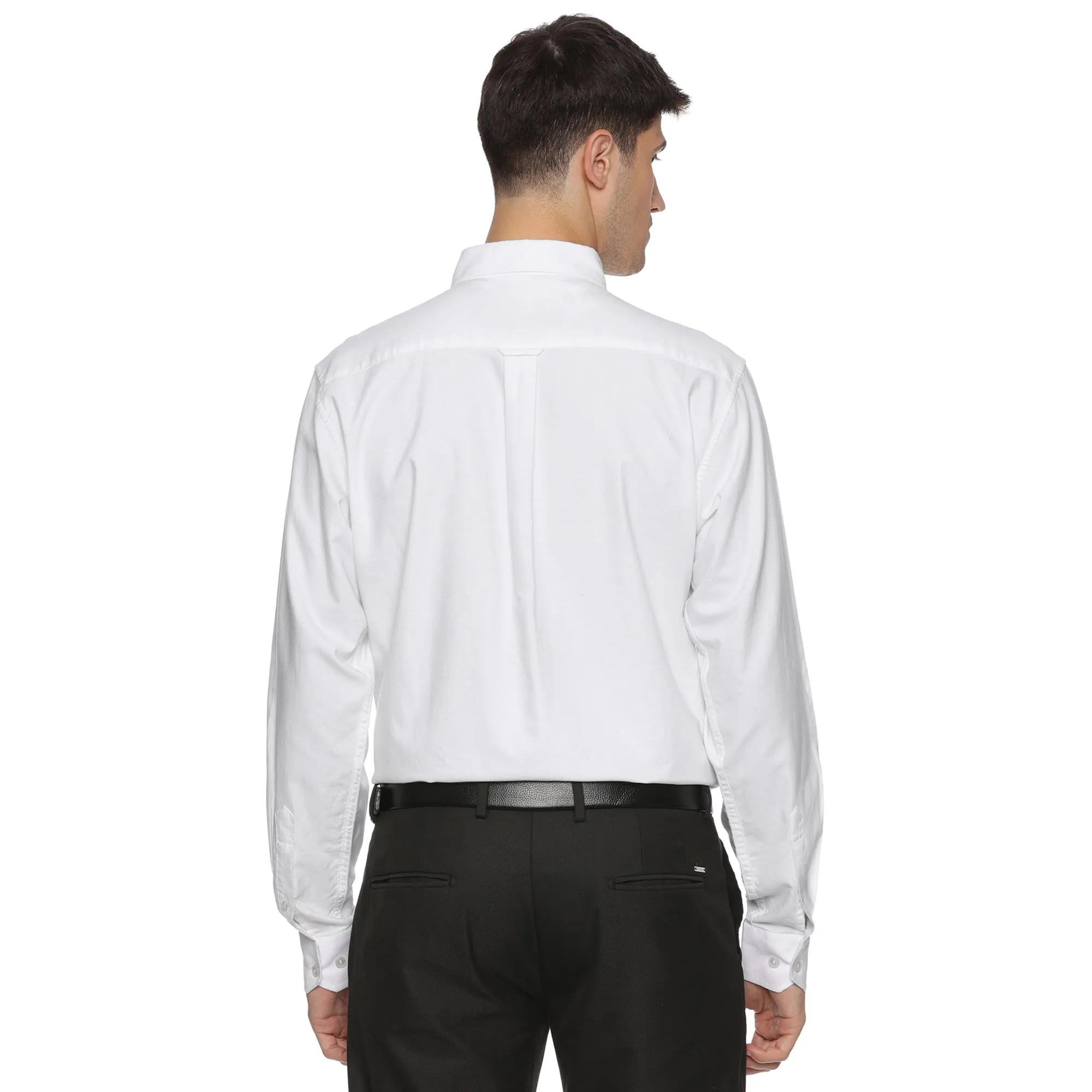 Regal Full Sleeves Oxford White Shirt