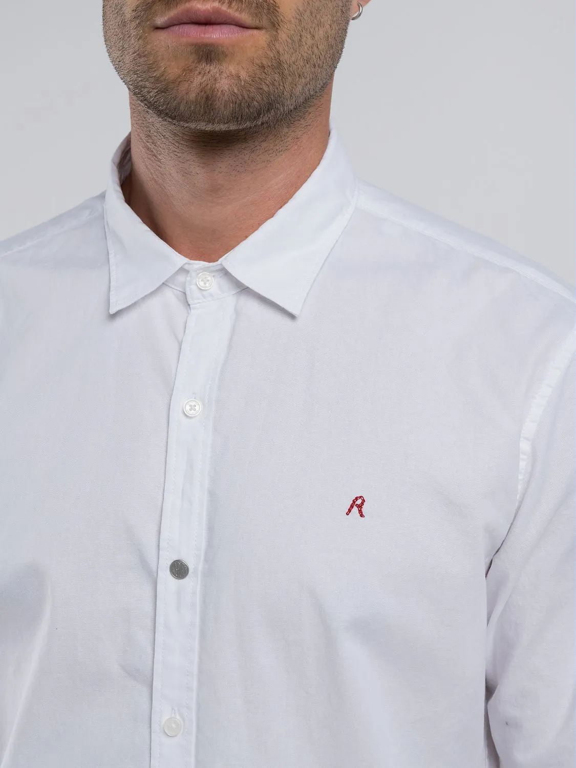Regular Fit Cotton Poplin Shirt White