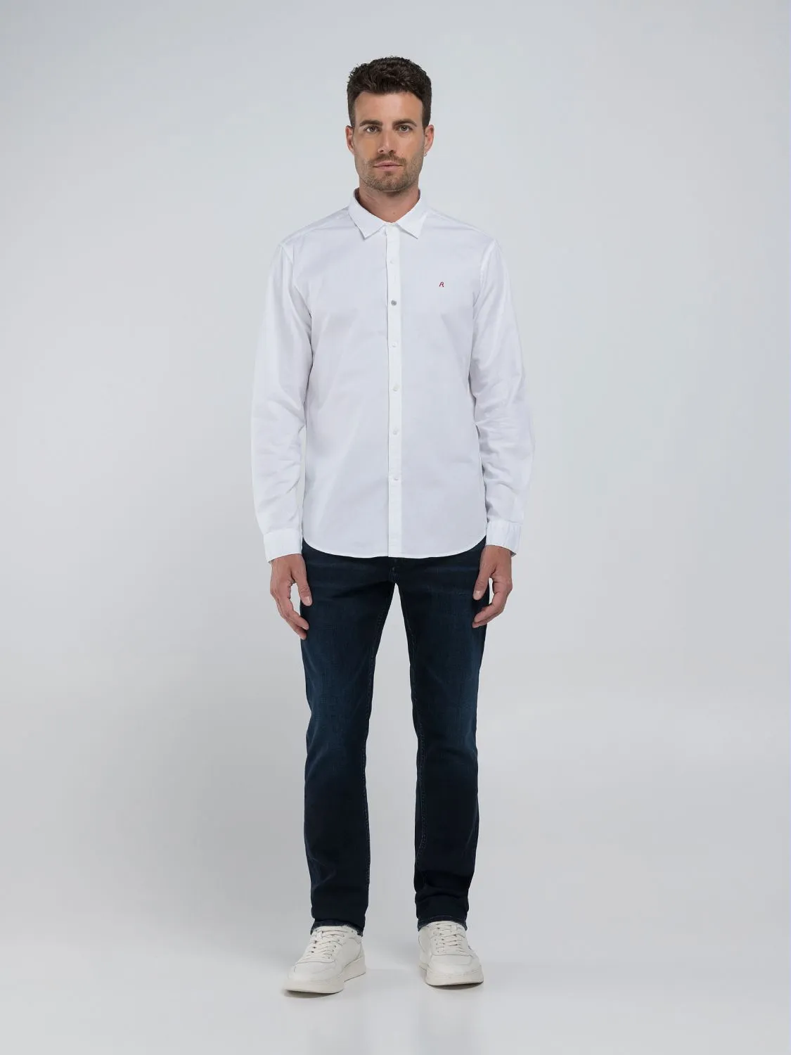 Regular Fit Cotton Poplin Shirt White