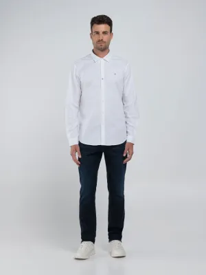 Regular Fit Cotton Poplin Shirt White