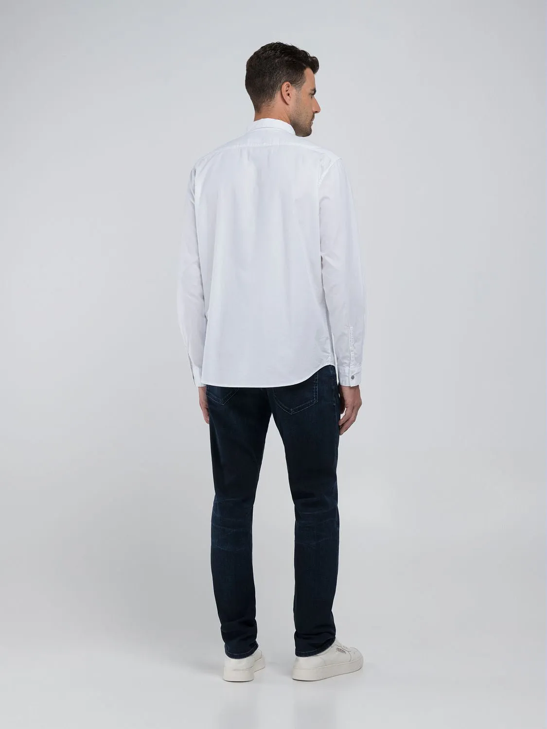 Regular Fit Cotton Poplin Shirt White