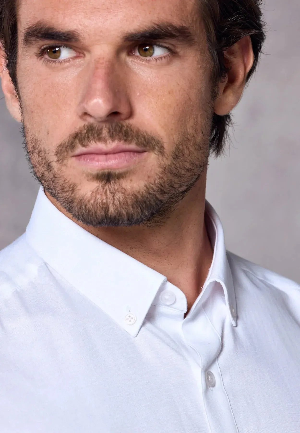 Rivet & Denim Long Sleeve Oxford Shirt - White