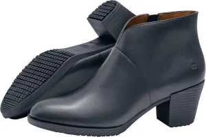 Shoes for Crews Delilah, Women's Slip Resistant Work Shoes, Water Resistant, Leather, Black