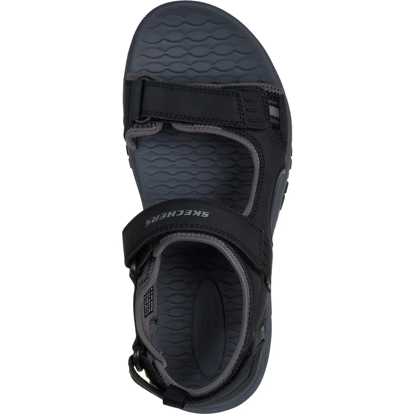 Skechers Prewitt Rigdon Synthetic Men's Black Sandals