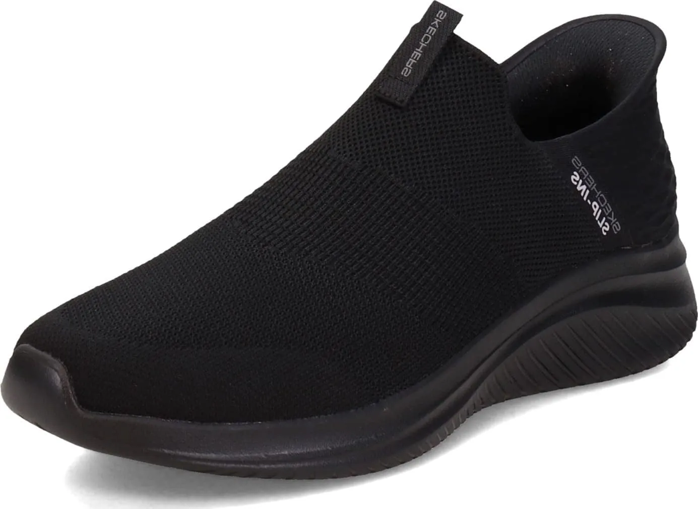Skechers Slip Ins Men's Ultra Flex 3.0 Smooth Step, Black/Black, Size 7.5 Wide