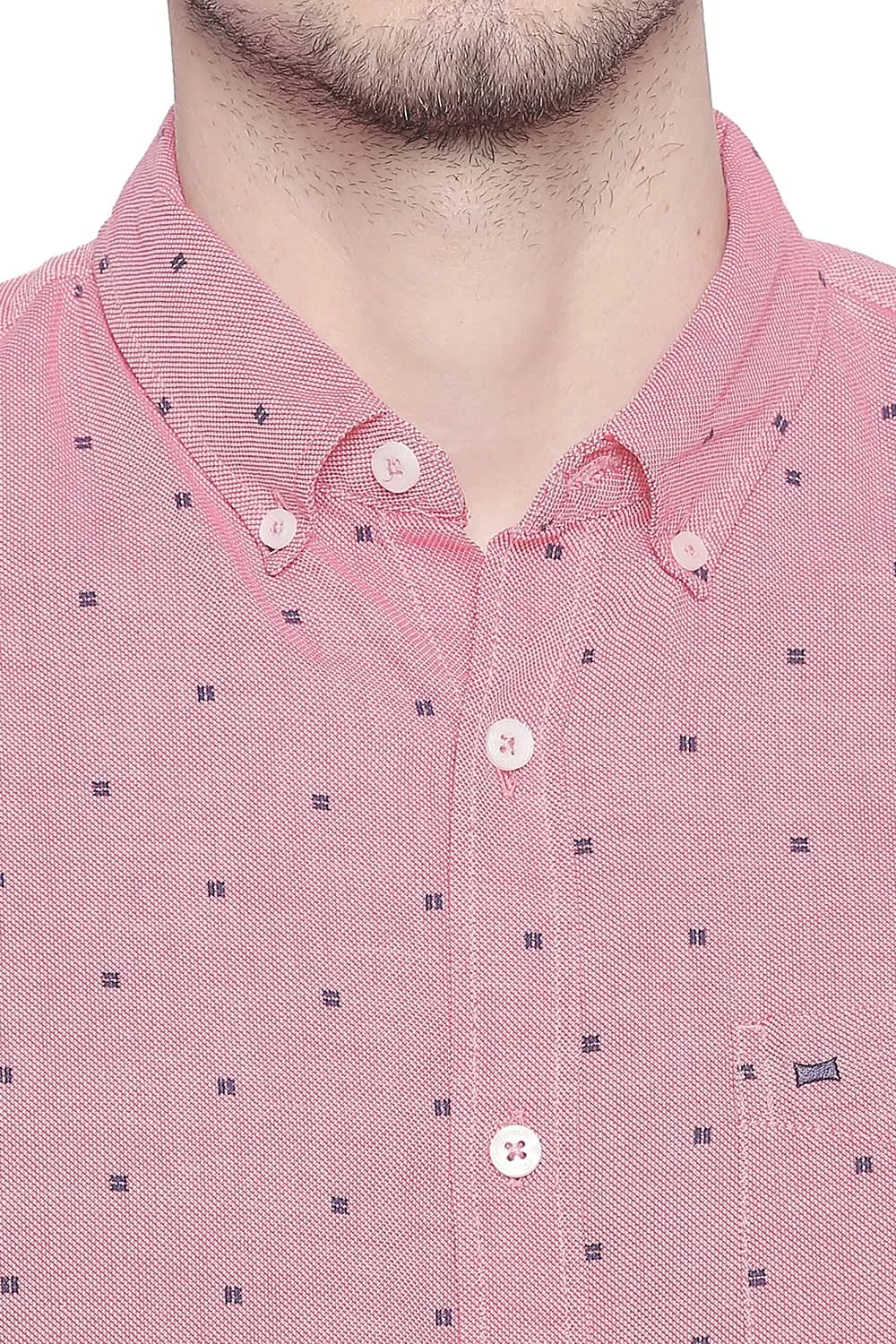 Slim Fit Oxford Printed Shirt