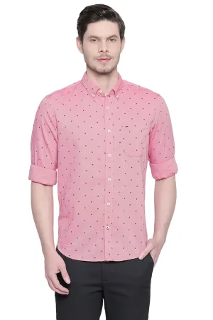 Slim Fit Oxford Printed Shirt