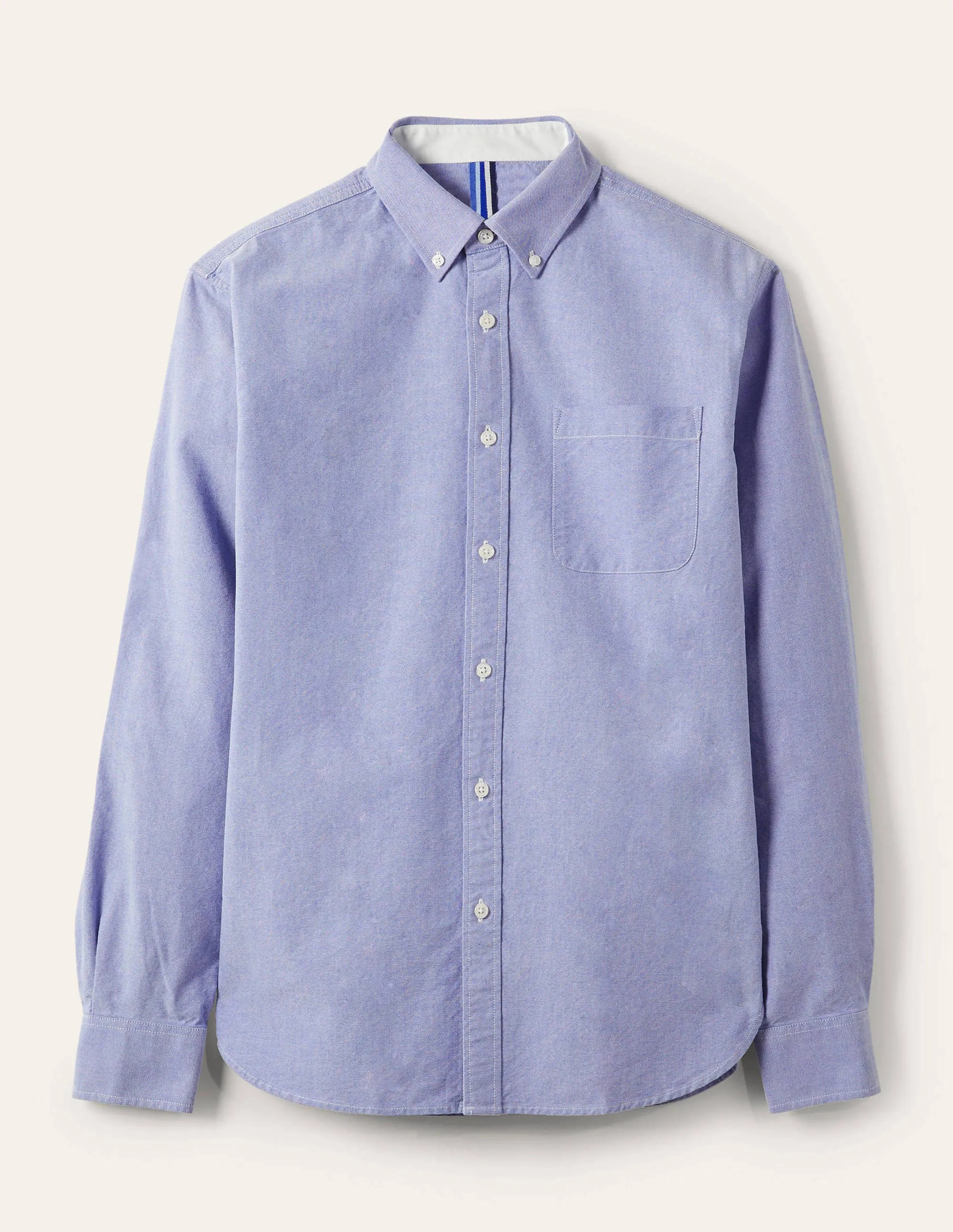 Slim Fit Oxford Shirt-Blue
