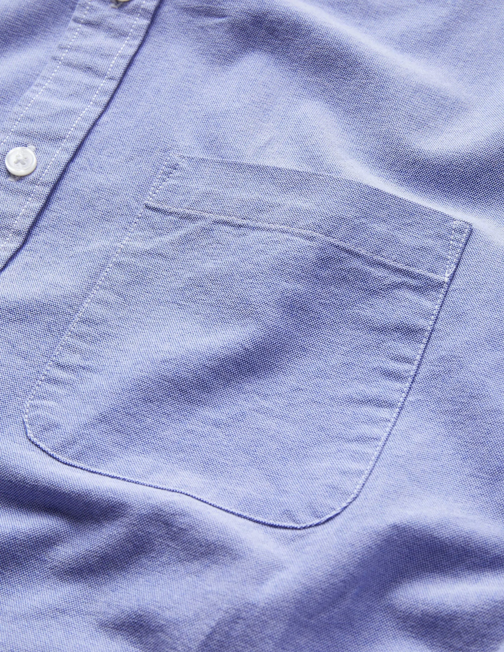 Slim Fit Oxford Shirt-Blue