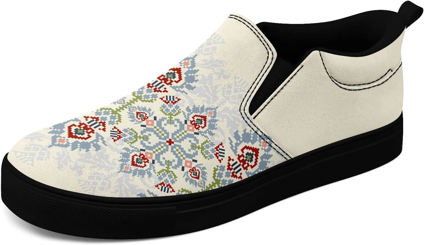 Slip on Shoes for Men Women Canvas Sneakers Loafers Classic Low Top Casual Shoes