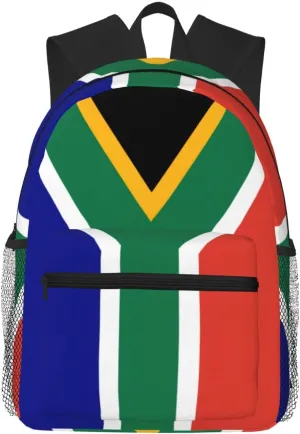 South African flag Backpack Large Sports Bag, Best for Basketball, Soccer, Volleyball, Swim, Gym, Travel