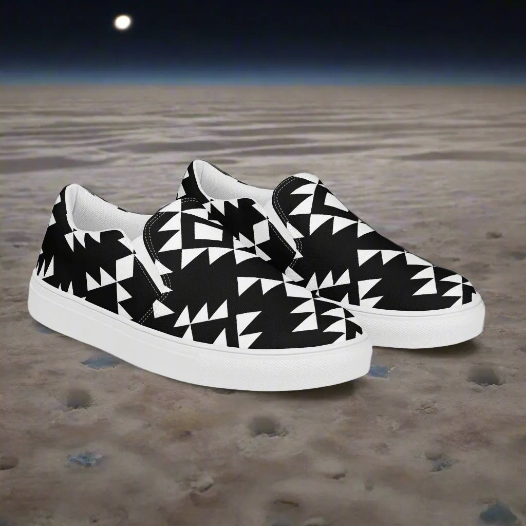 Southwest Styled Womens Slip-On Canvas Shoes