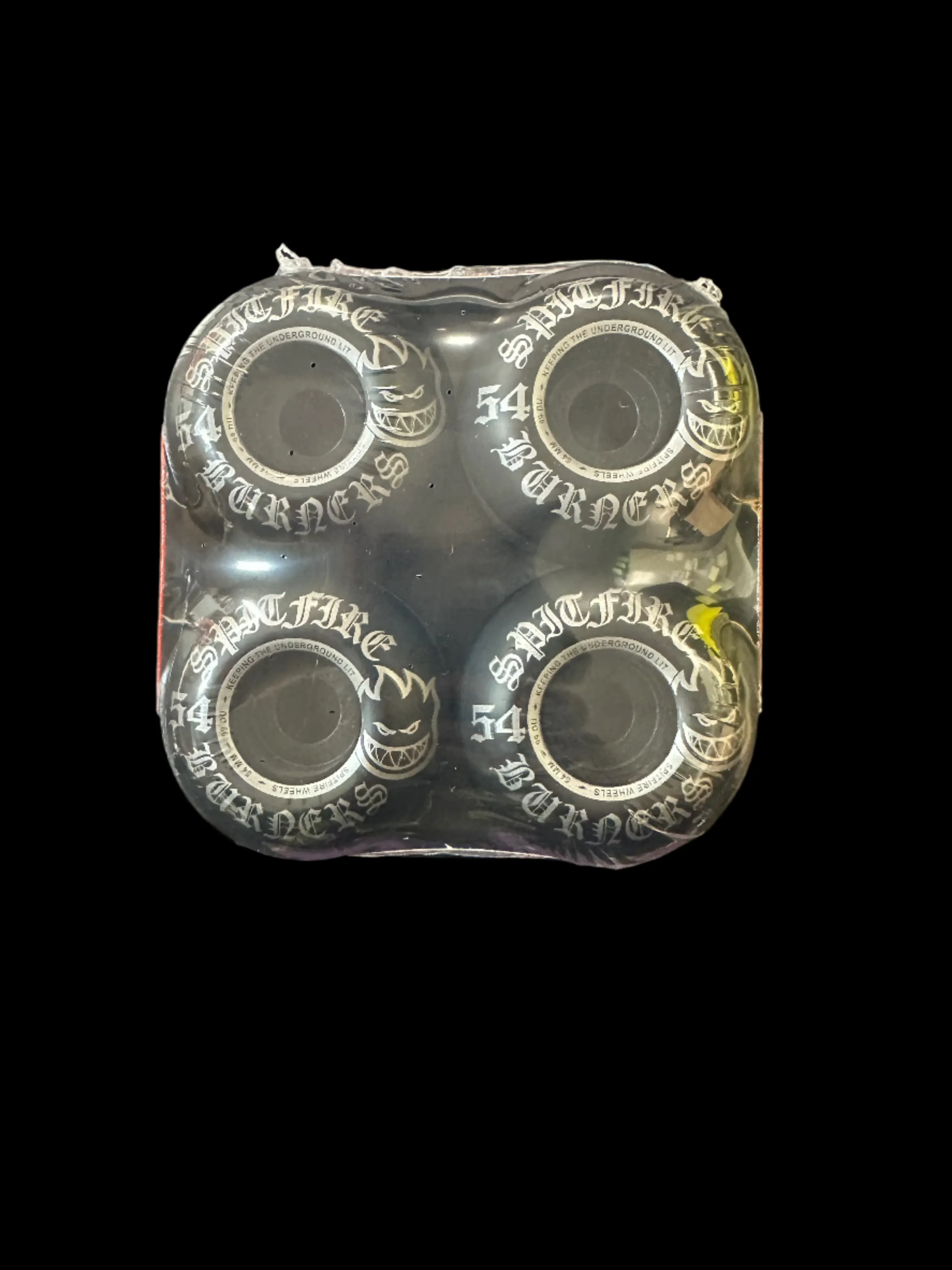 SPITFIRE BURNERS 54MM BLACK 99A SKATEBOARD WHEELS