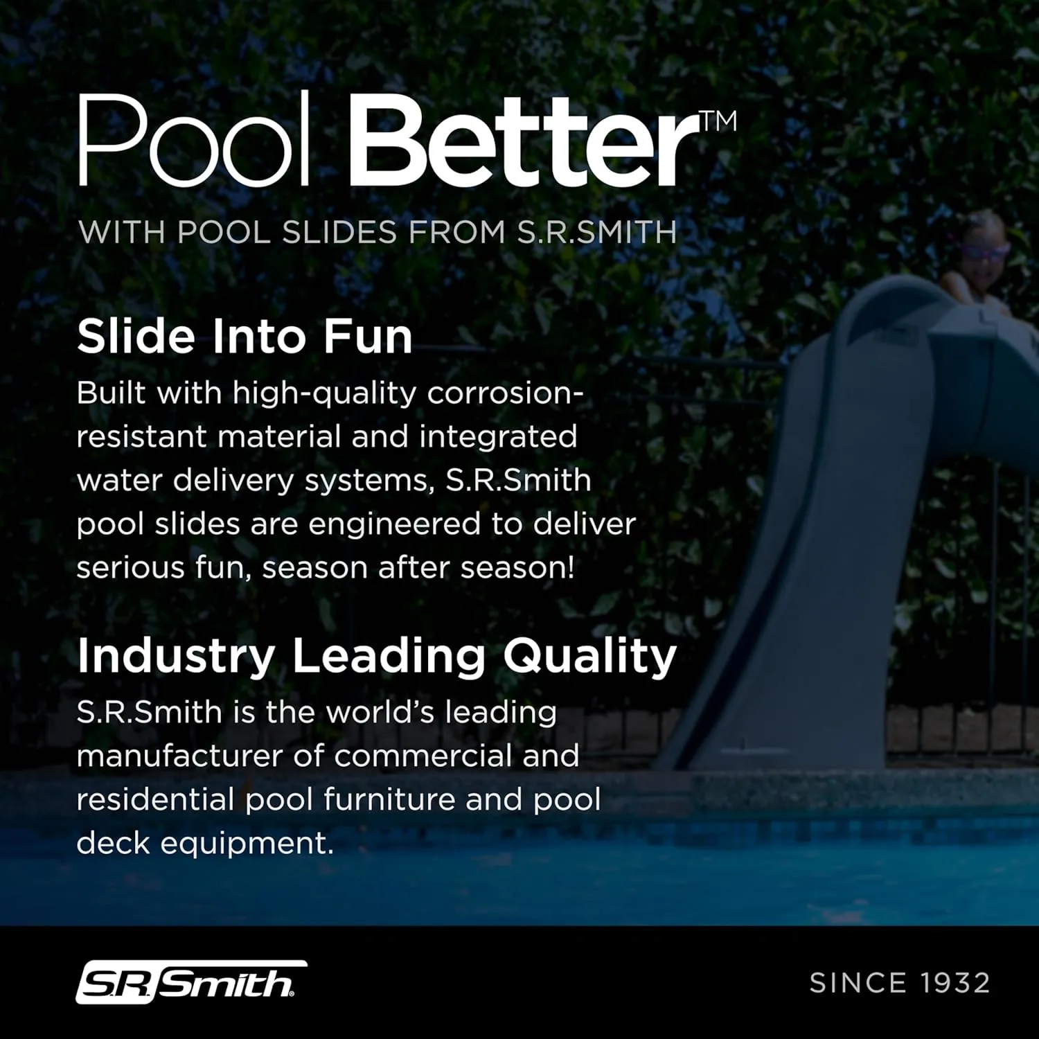 S.R.Smith 698-209-58123 Cyclone Right Curve Pool Slide, Sandstone