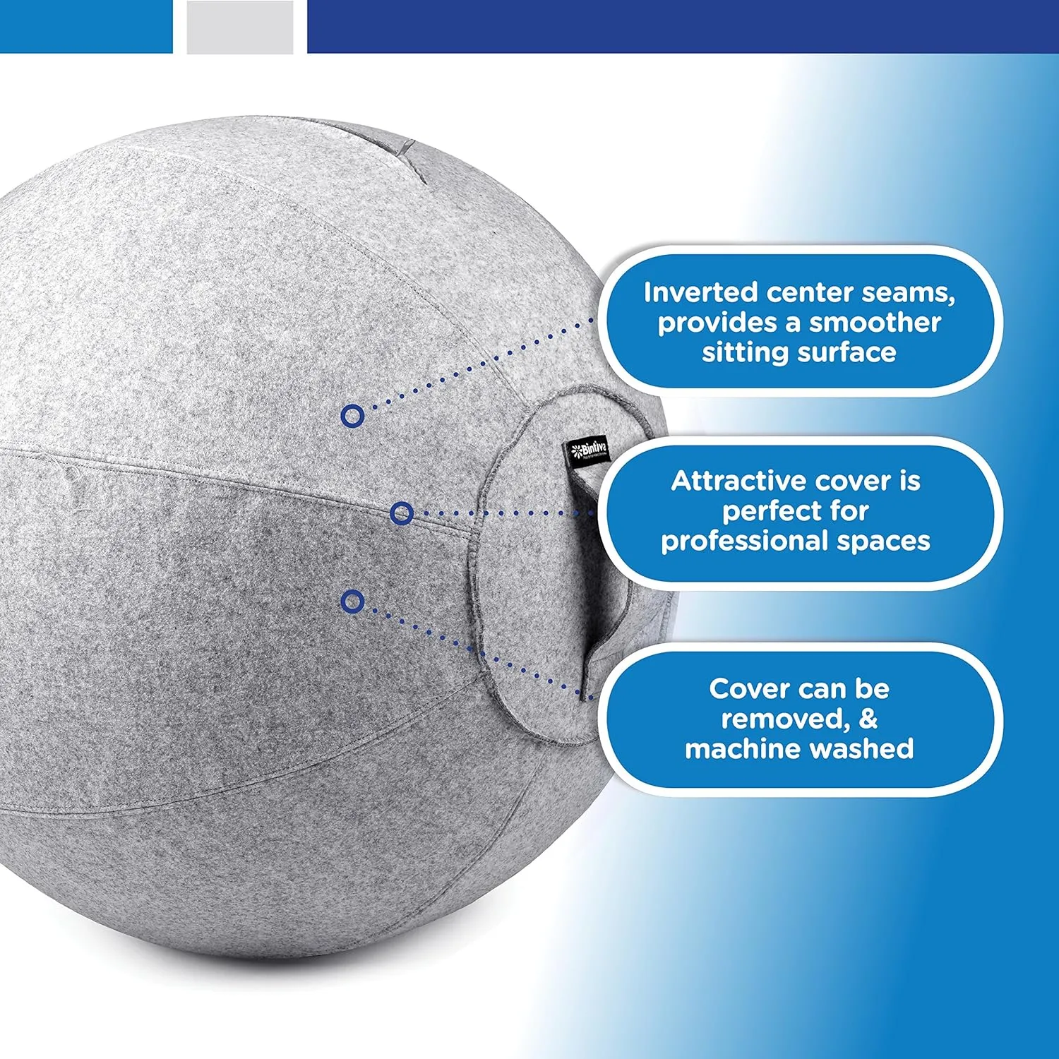 Stability Ball Chair for Office - Ergonomic Seating/Labor Birthing Pregnancy/Yoga Balance Stability Exercise Fitness