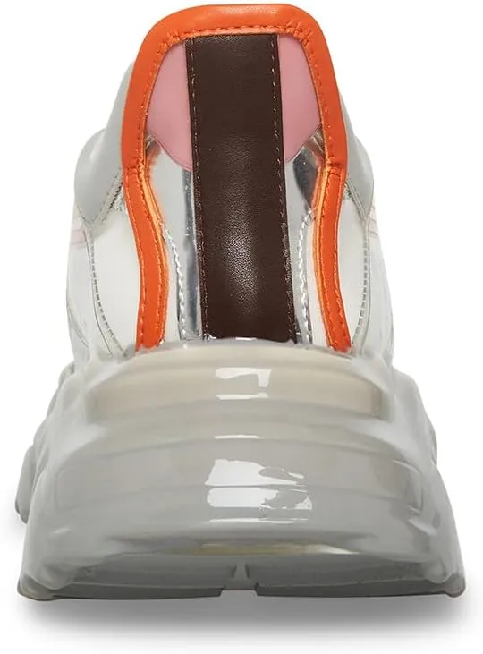 Steve Madden Sprint White Multi Low Top Lace Up Chunky Sole Fashion Sneakers