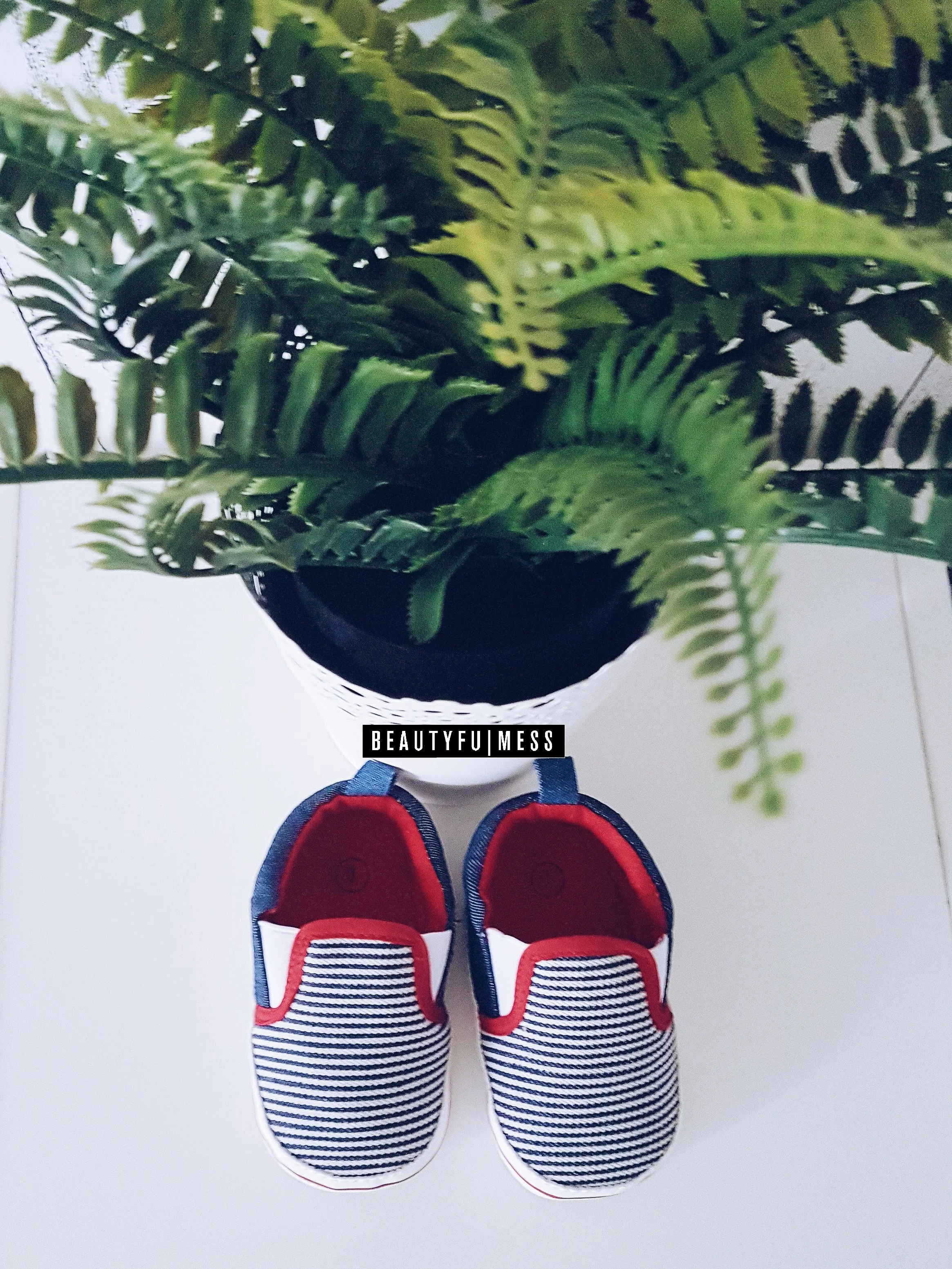Striped Slip Ons