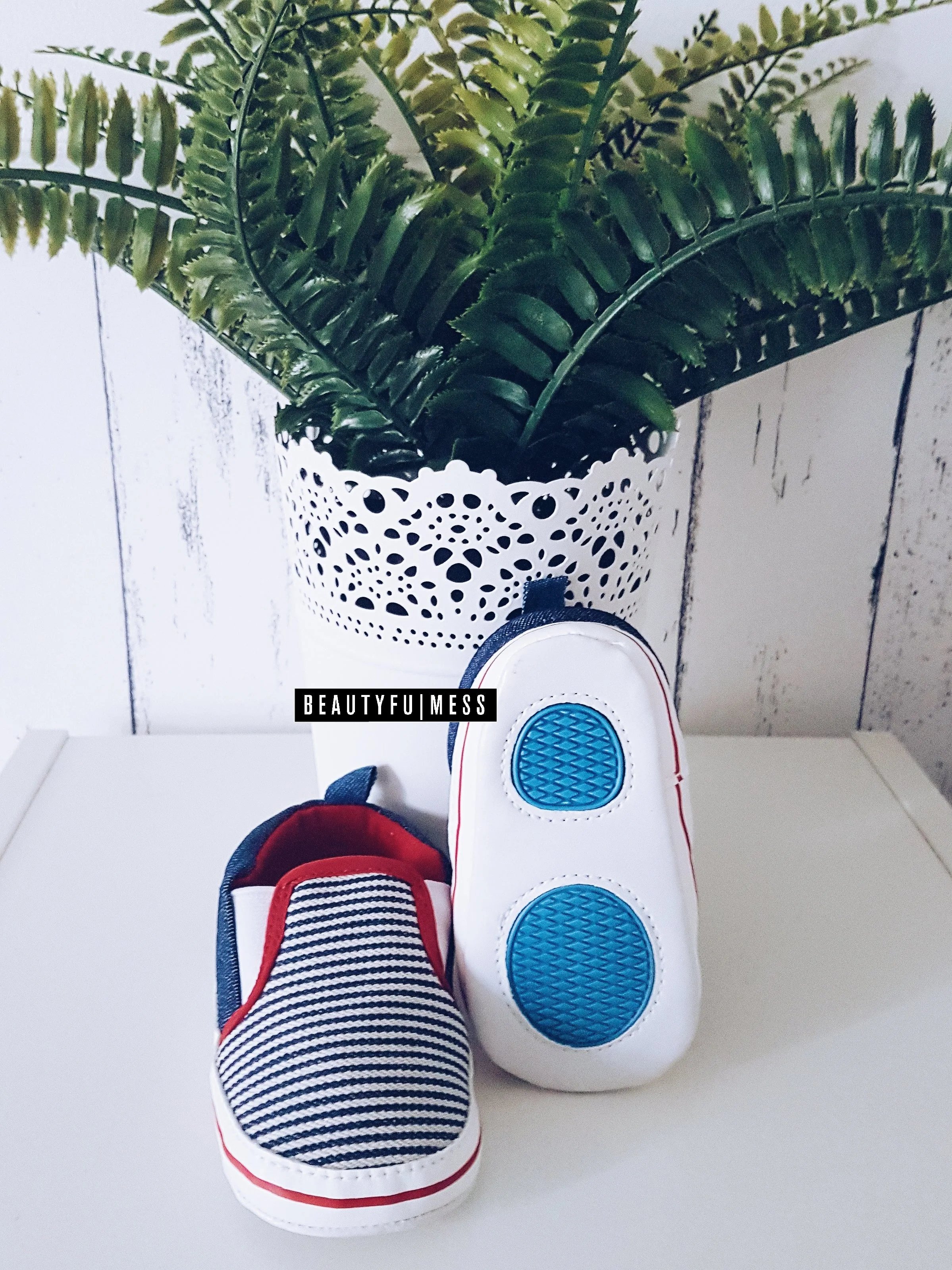 Striped Slip Ons