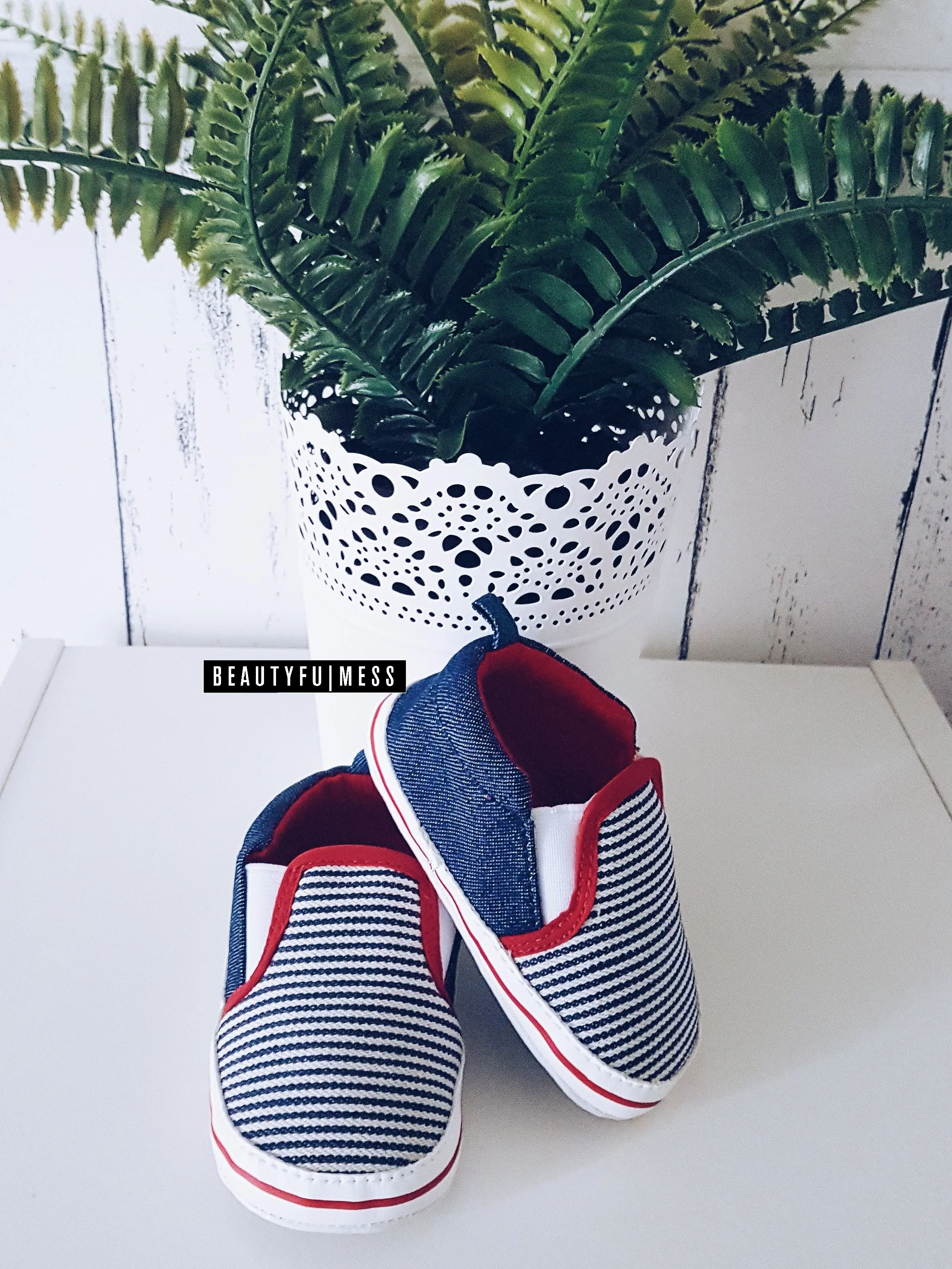 Striped Slip Ons