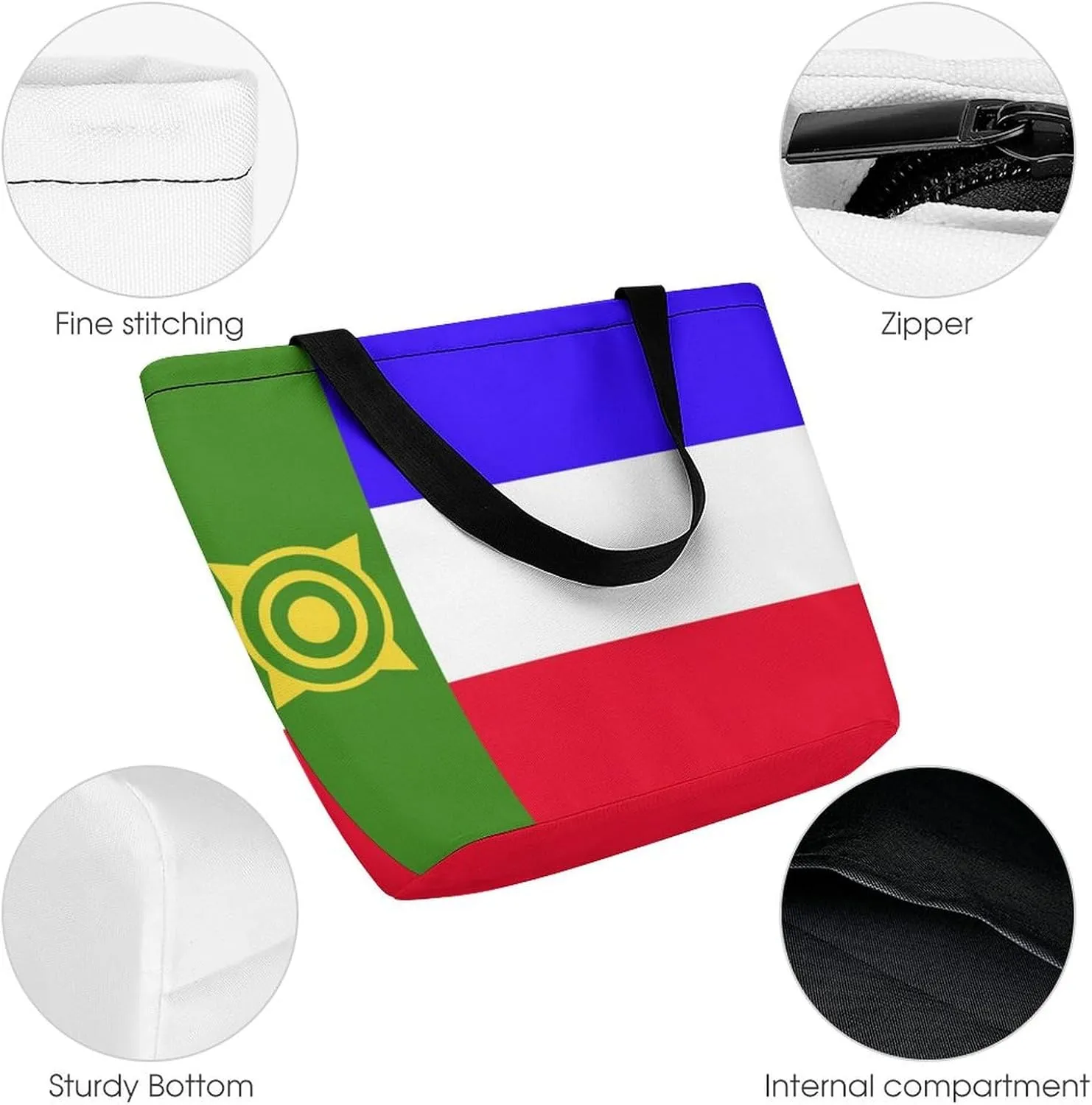 Stylish Cape Verde Flag Women's Practical Tote Handbag for Work and Casual Outings
