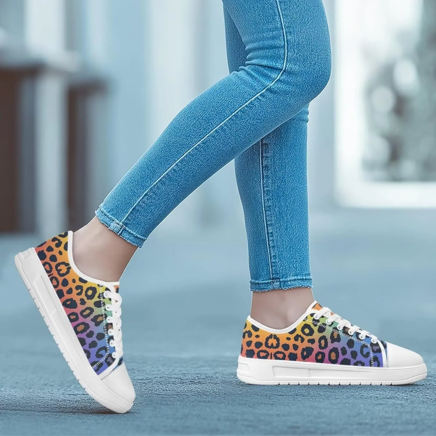 Summer Womens & Men Casual Sneakers Fashion Adult Canvas Shoes with Flag Pattern