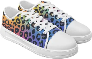Summer Womens & Men Casual Sneakers Fashion Adult Canvas Shoes with Flag Pattern