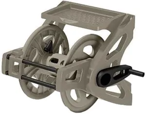 Suncast Wall-Mount Garden Hose Reel, 175 ft. 5/8 in. Vinyl Water Hose Holder, Light Taupe