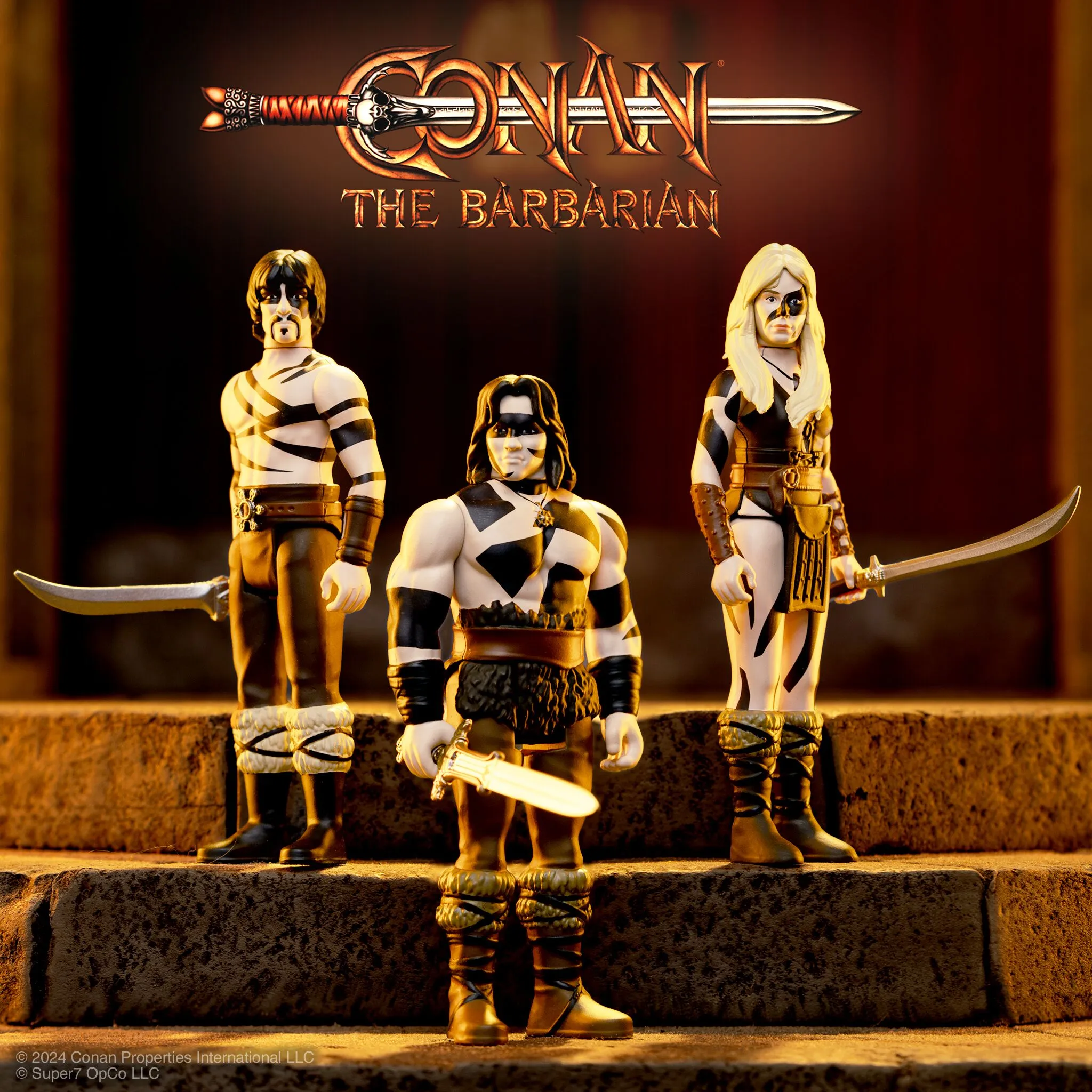 Super7 x CONAN THE BARBARIAN - SUBOTAI (WAR PAINT) ReAction Figure