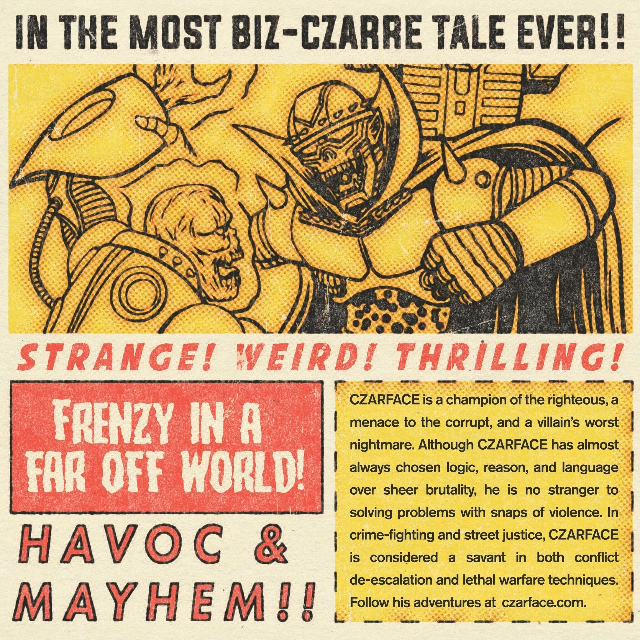 Super7 x CZARFACE (ORANGE & BLACK) ReAction Figure
