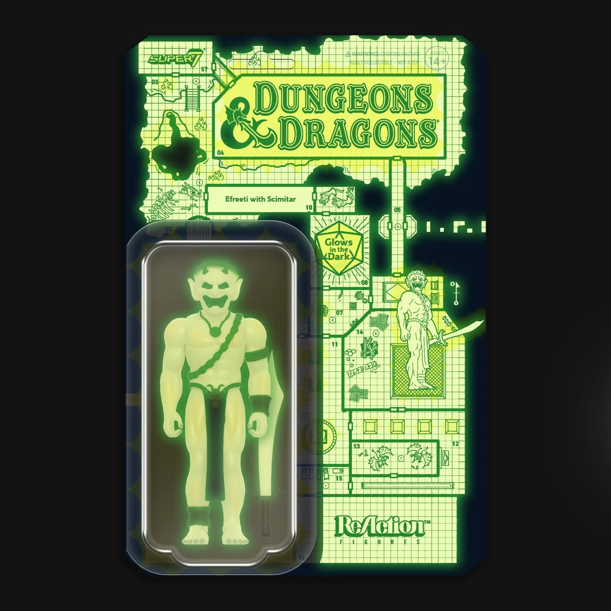 Super7 x DUNGEONS & DRAGONS - Efreeti (GLOW-IN-THE-DARK) ReAction Figure