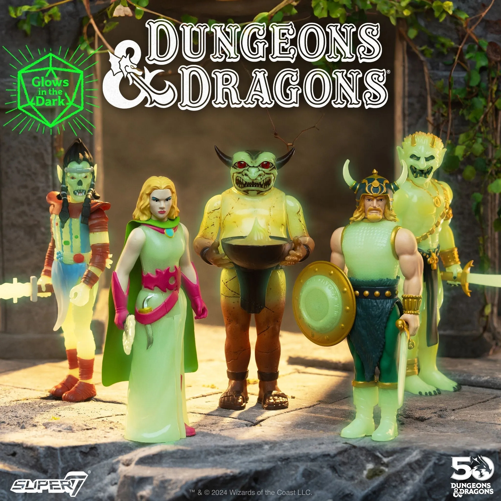 Super7 x DUNGEONS & DRAGONS - Sorceress (GLOW-IN-THE-DARK) ReAction Figure