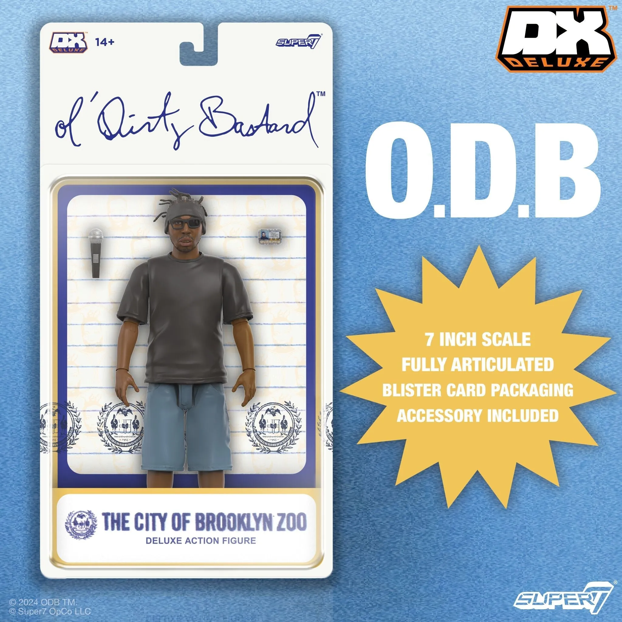 Super7 x O.D.B. - OL' DIRTY BASTARD - 7" DELUXE ACTION FIGURE