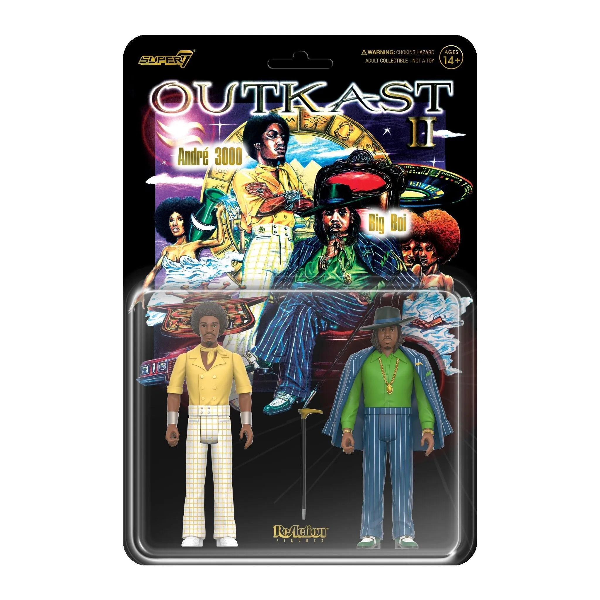 Super7 x Outkast - Andre 3000 - Big Boi (Aquemini) ReAction Figures