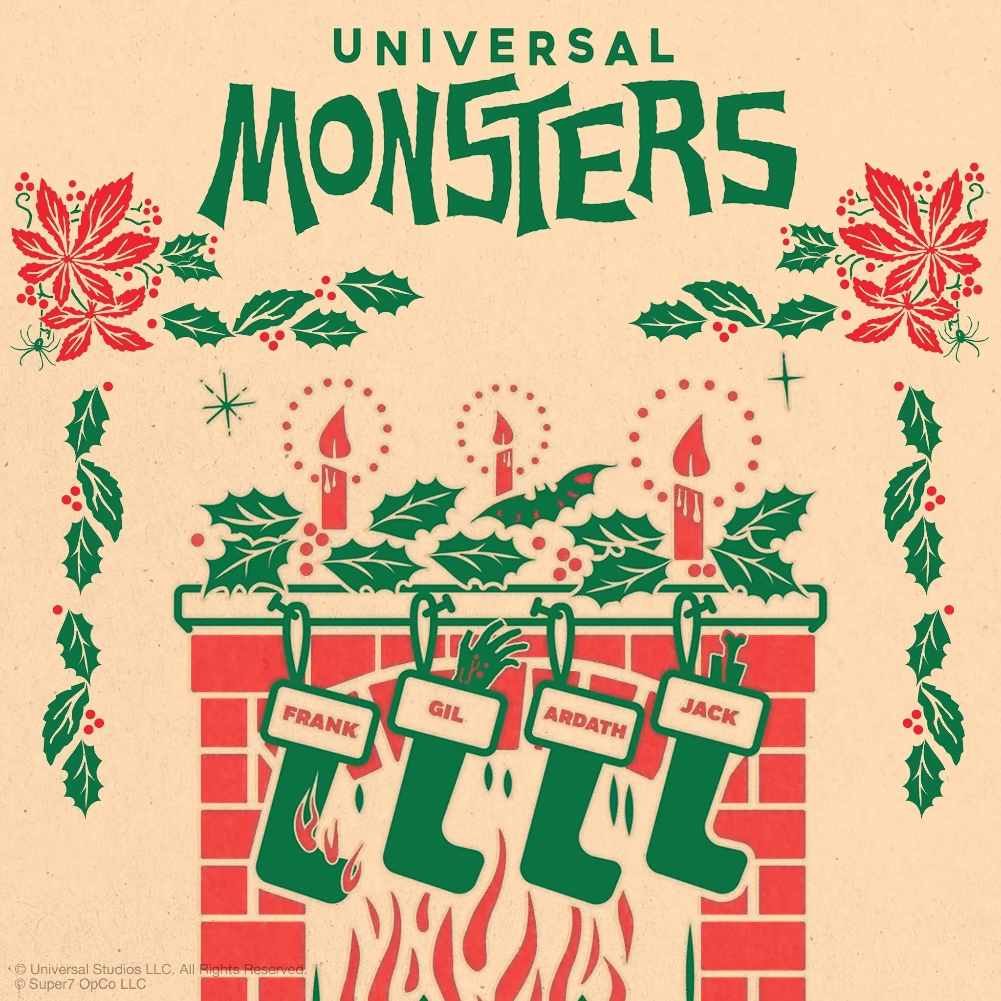 Super7 x UNIVERSAL MONSTERS - MONSTER IN MY STOCKING - 1 INDIVIDUAL BLIND BOX TOY