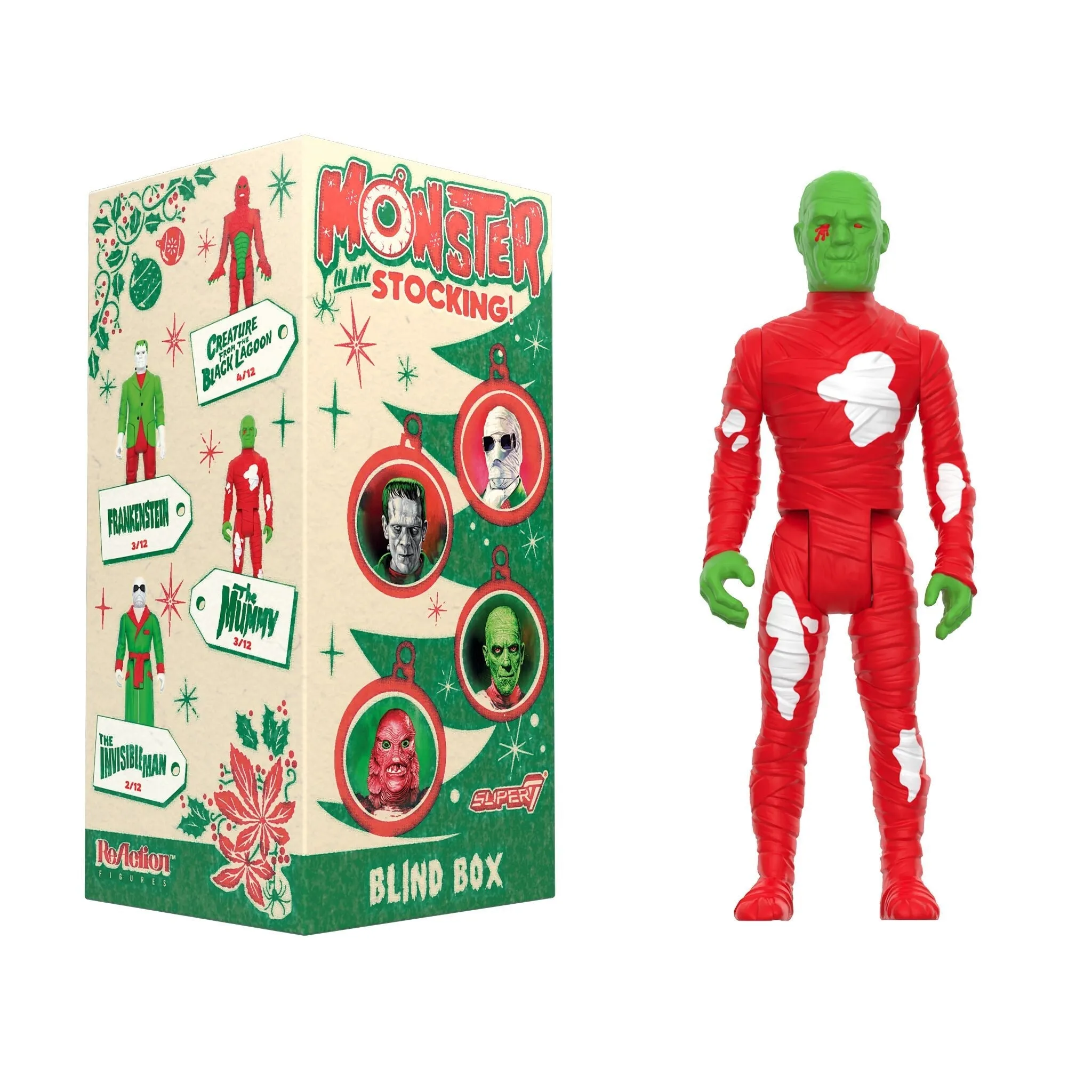 Super7 x UNIVERSAL MONSTERS - MONSTER IN MY STOCKING - 1 INDIVIDUAL BLIND BOX TOY