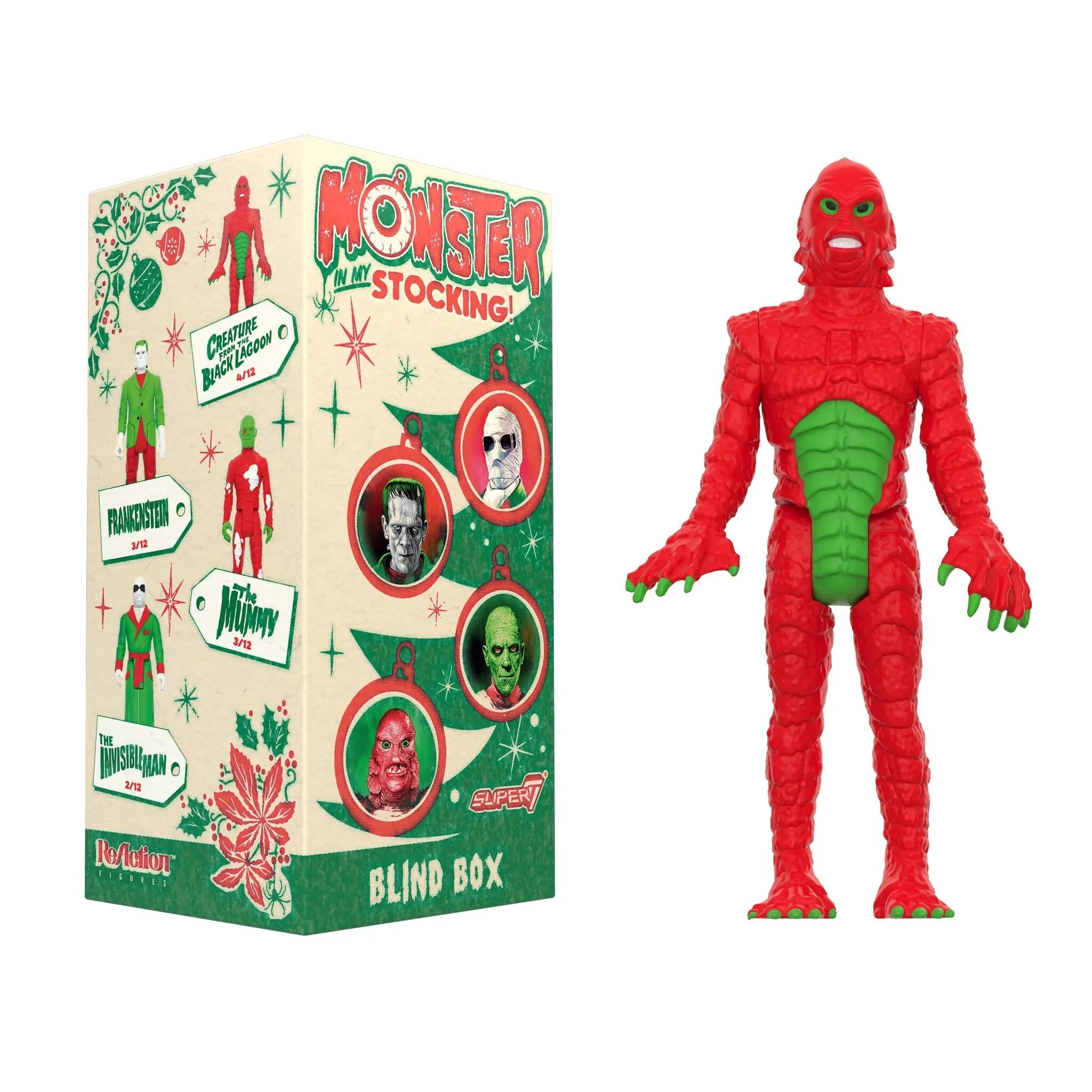 Super7 x UNIVERSAL MONSTERS - MONSTER IN MY STOCKING - 1 INDIVIDUAL BLIND BOX TOY