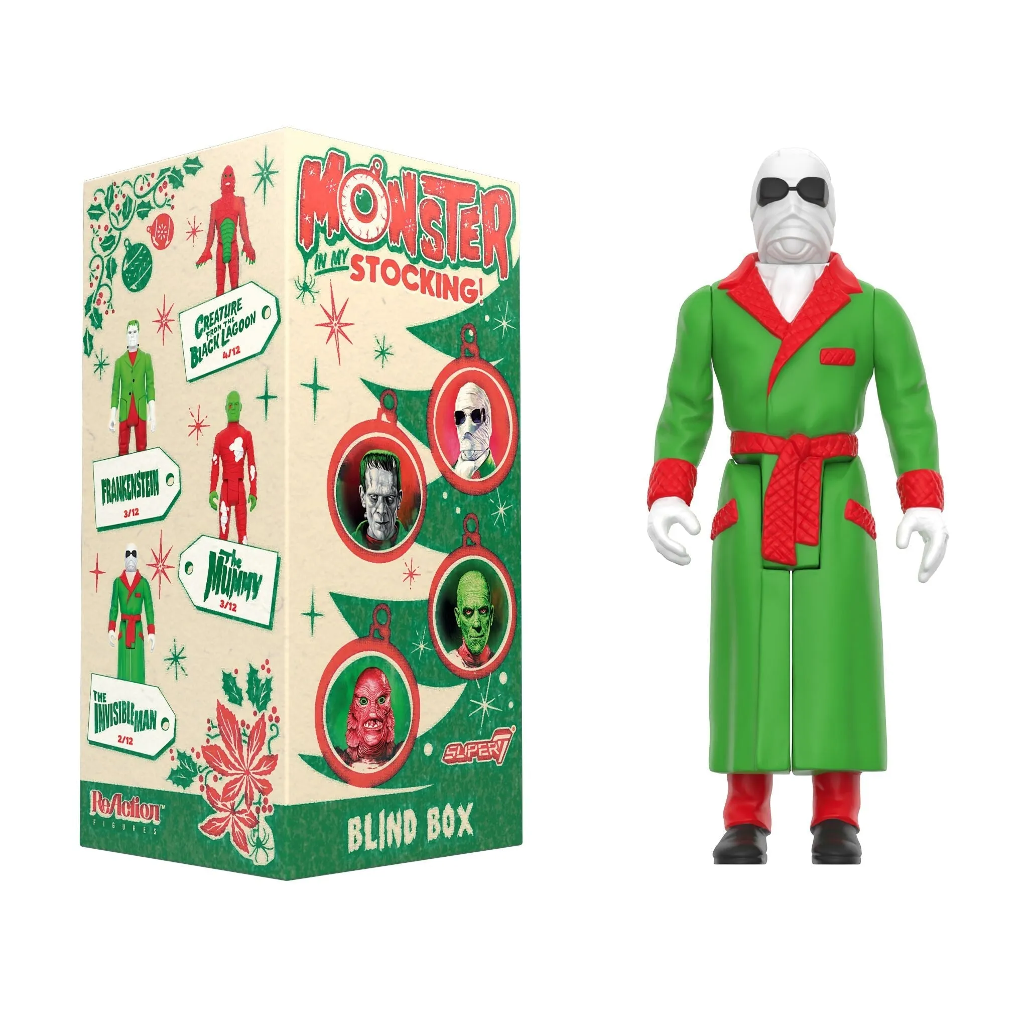 Super7 x UNIVERSAL MONSTERS - MONSTER IN MY STOCKING - 1 INDIVIDUAL BLIND BOX TOY