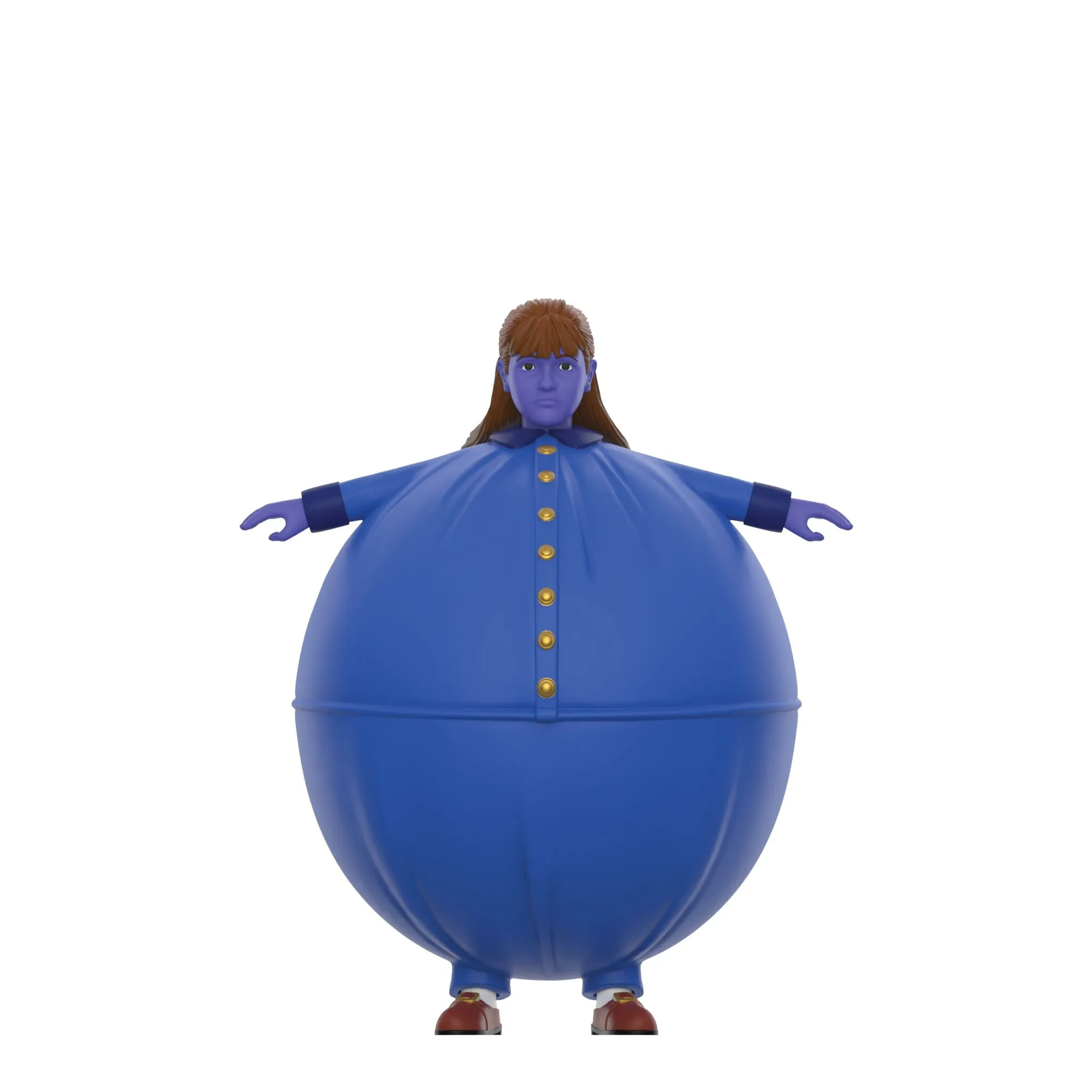 Super7 x WILLY WONKA & THE CHOCOLATE FACTORY - VIOLET BEAUREGARDE (Blueberry) ReAction Figure