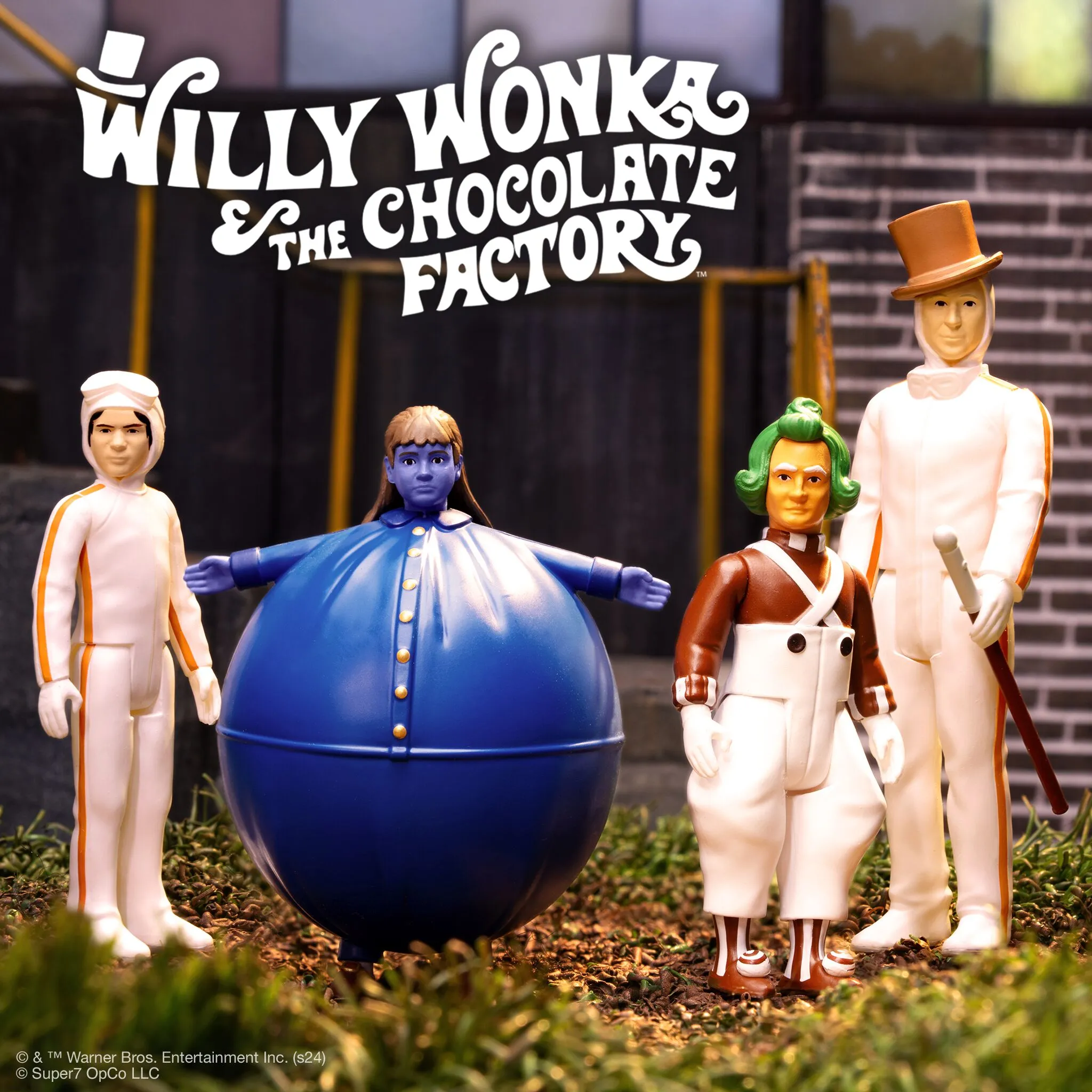 Super7 x WILLY WONKA & THE CHOCOLATE FACTORY - VIOLET BEAUREGARDE (Blueberry) ReAction Figure